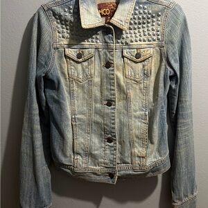 CO Blue Studded Jean Jacket